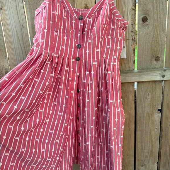 Anthropologie Red and White Striped Dress - Picture 4 of 6